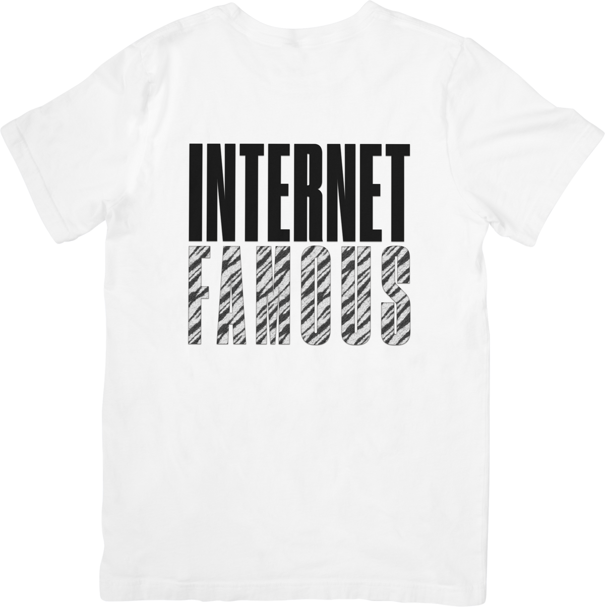 "Internet Famous" Zebra Print Tee