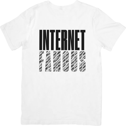 "Internet Famous" Zebra Print Tee
